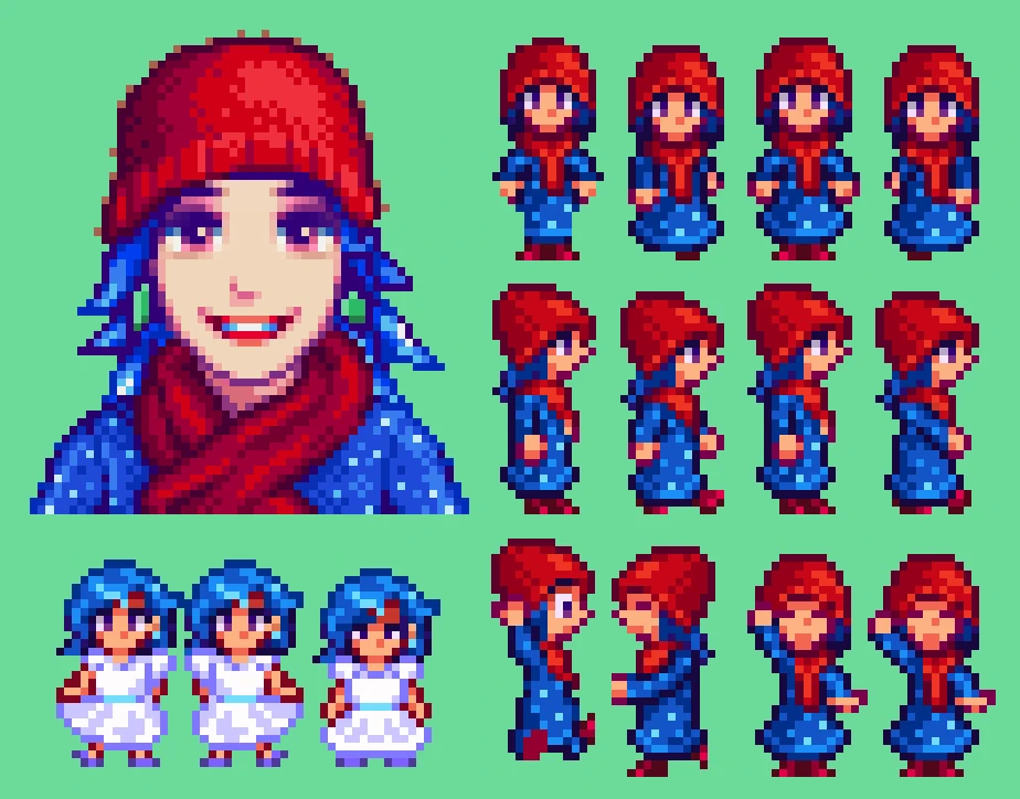 Alex's Sprite Edit - Emily (1.6) At Stardew Valley Nexus - Mods And 