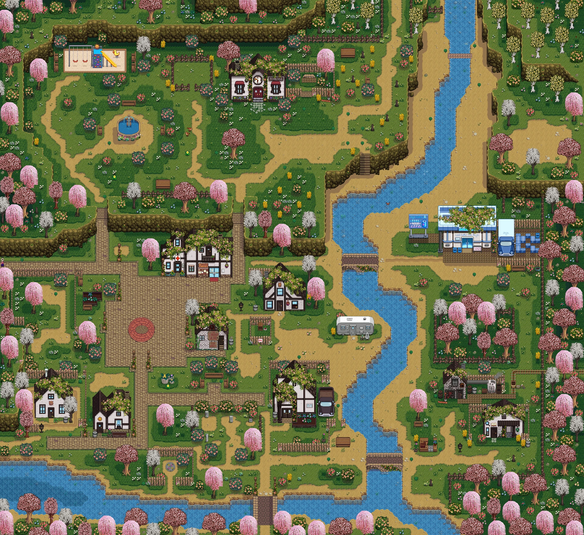 OBSOLETE - Flower Valley - Town and Farm Buildings ReDesign at Stardew ...