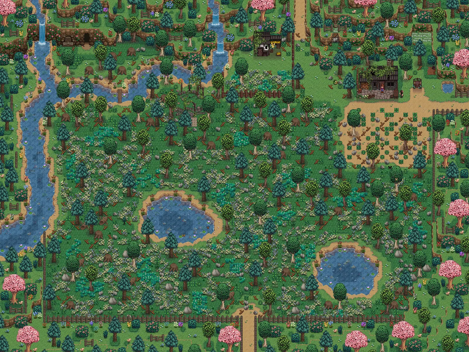 Flowery Meadowlands Farm Map at Stardew Valley Nexus - Mods and community