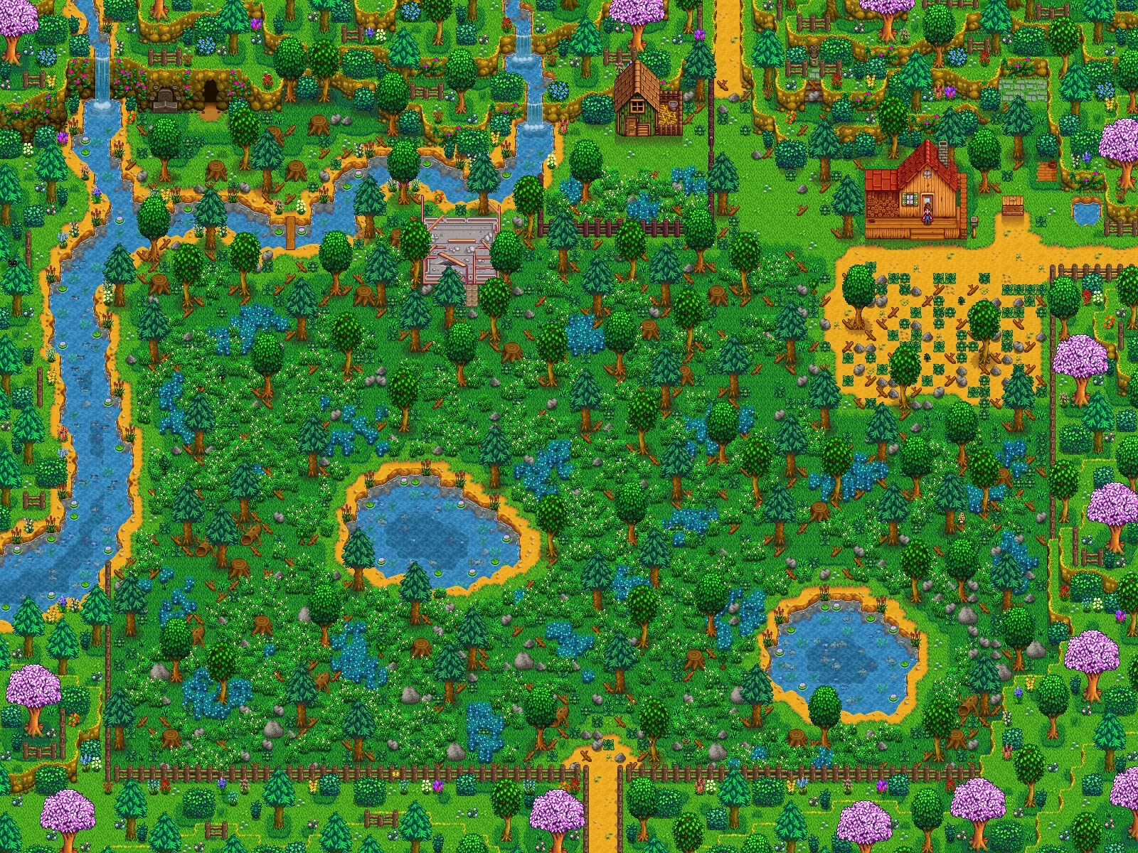 Flowery Meadowlands Farm Map at Stardew Valley Nexus - Mods and community