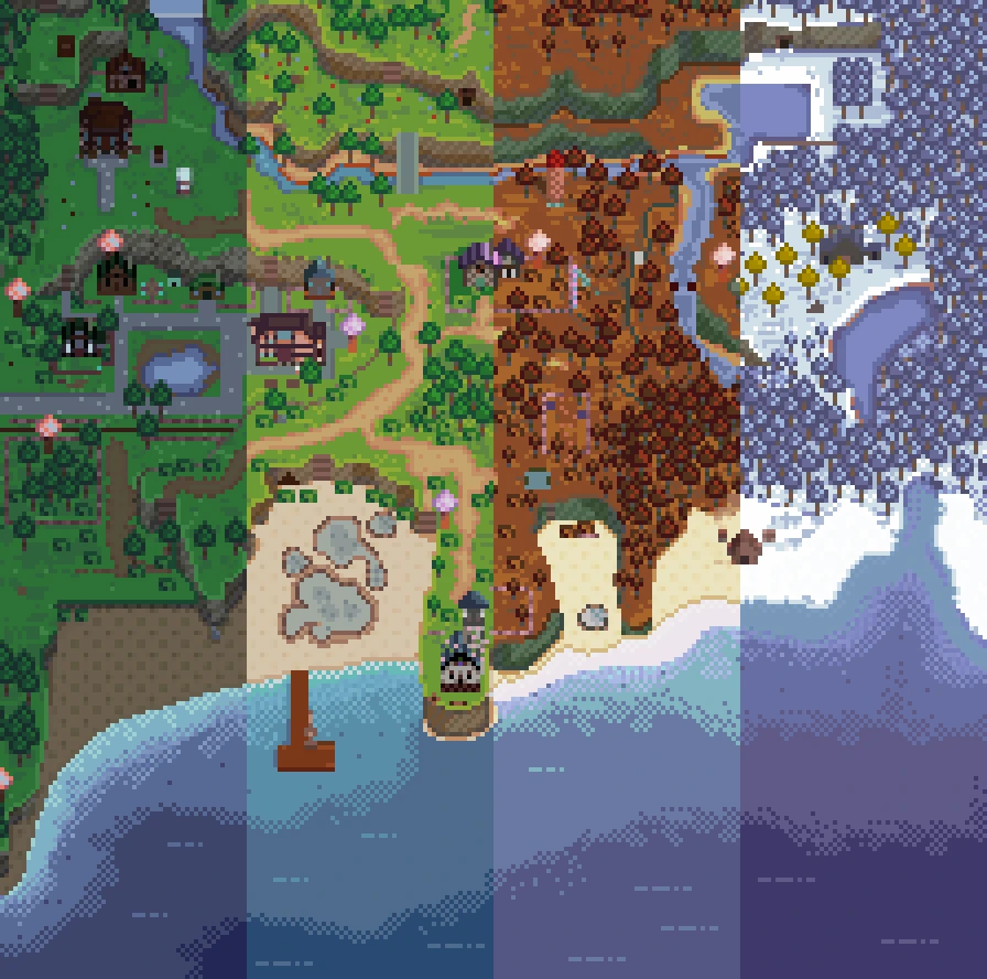 DaisyNiko's Earthy Map for East Scarp at Stardew Valley Nexus - Mods ...