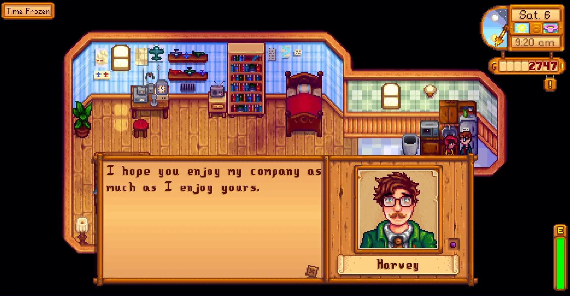 Doki Doki Dialogue - Harvey at Stardew Valley Nexus - Mods and community