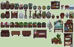 (AT) Muski's Recolor of HxW's Greenhouse Furniture at Stardew Valley ...