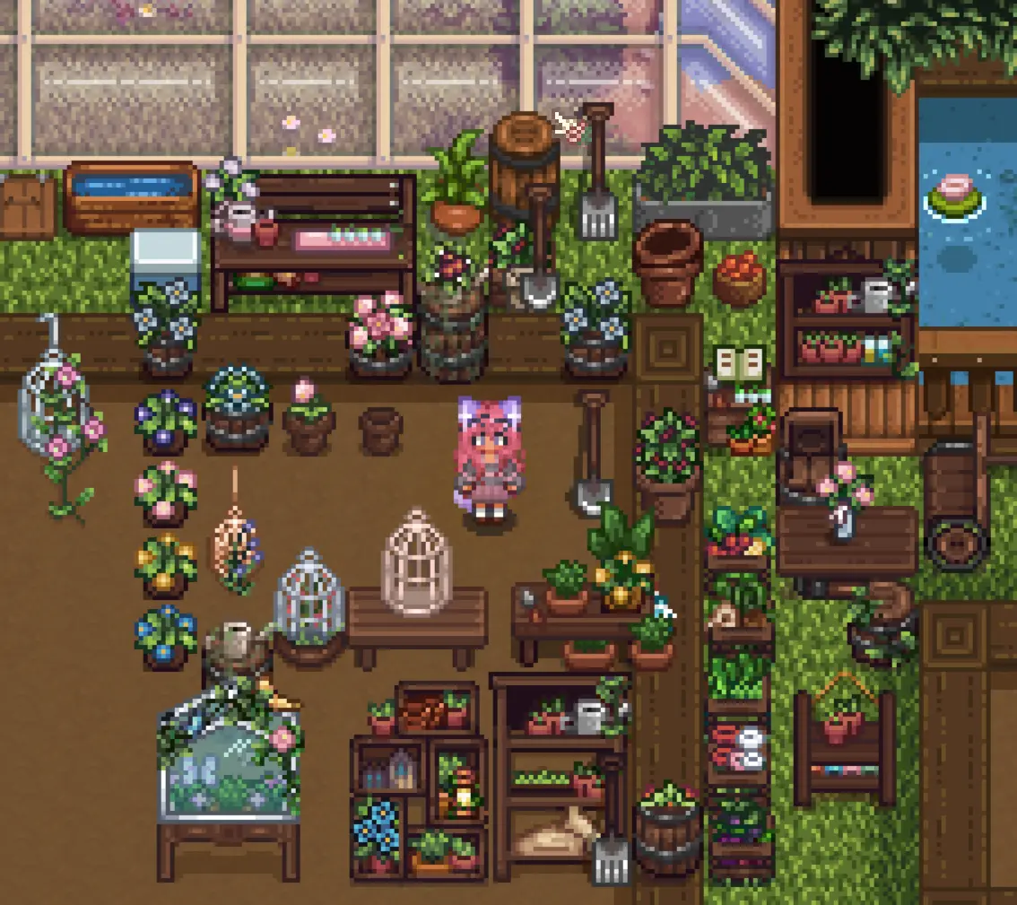 (AT) Muski's Recolor of HxW's Greenhouse Furniture at Stardew Valley ...