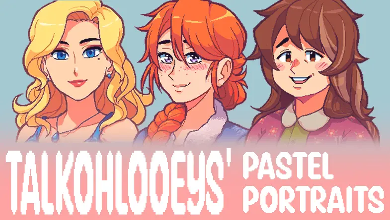 Talkohlooey's pastel portraits at Stardew Valley Nexus - Mods and community