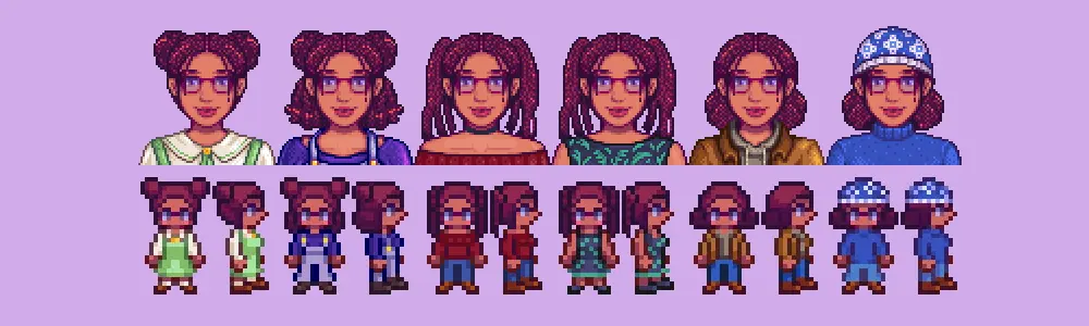 MORE Maru Revised - Seasonal - COMPLETED FESTIVAL OUTFITS at Stardew ...