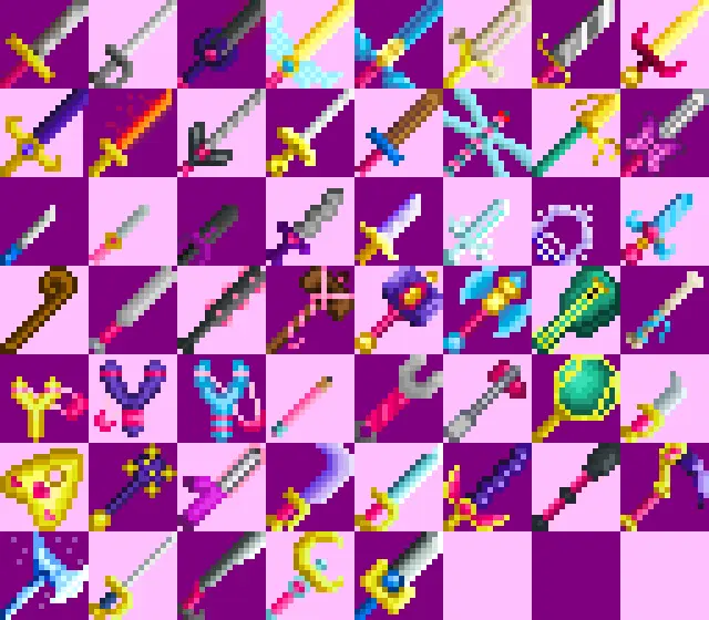 Nightmare's Retextured Weapons - The Magical Girl Edition at Stardew ...