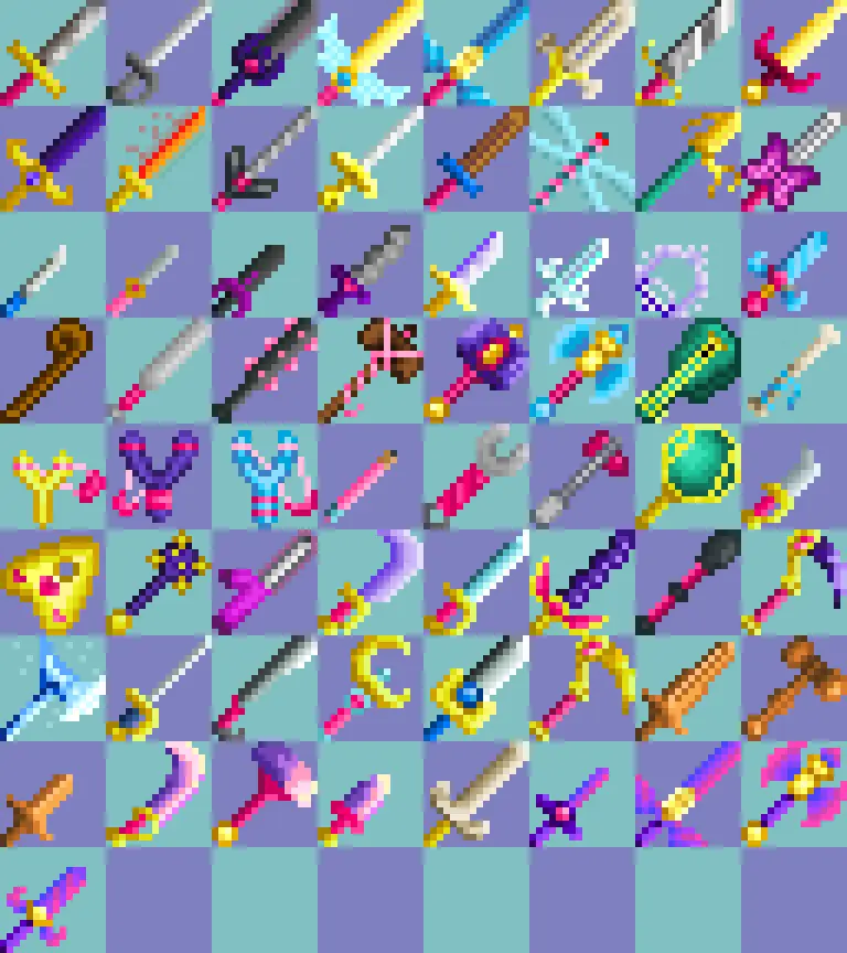 Nightmare's Retextured Weapons - The Magical Girl Edition at Stardew ...