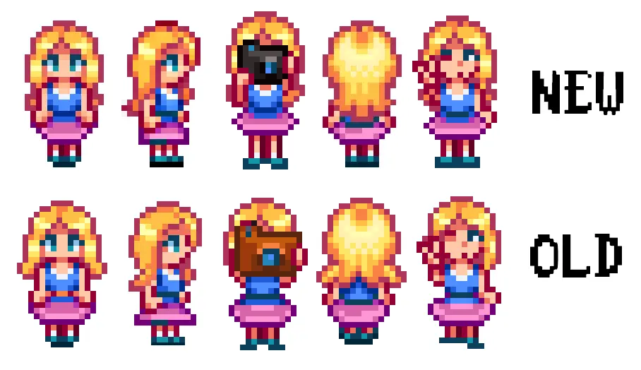 Haley - Sprite Touchups (CP) at Stardew Valley Nexus - Mods and community