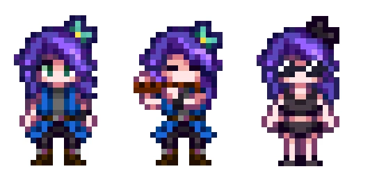 Abigail - Sprite Touchups (CP) at Stardew Valley Nexus - Mods and community