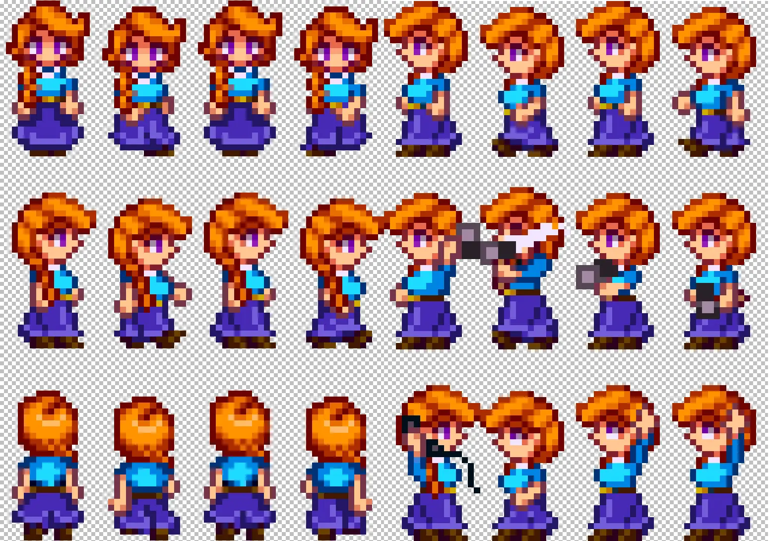 Stardew valley character sprite