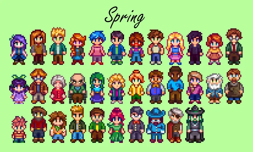 Seasonal villager outfits stardew valley как установить