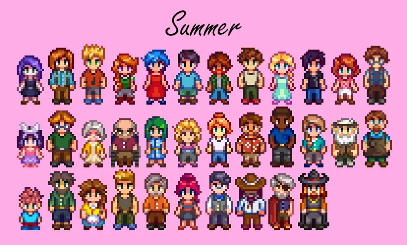 Seasonal villager outfits stardew valley как установить