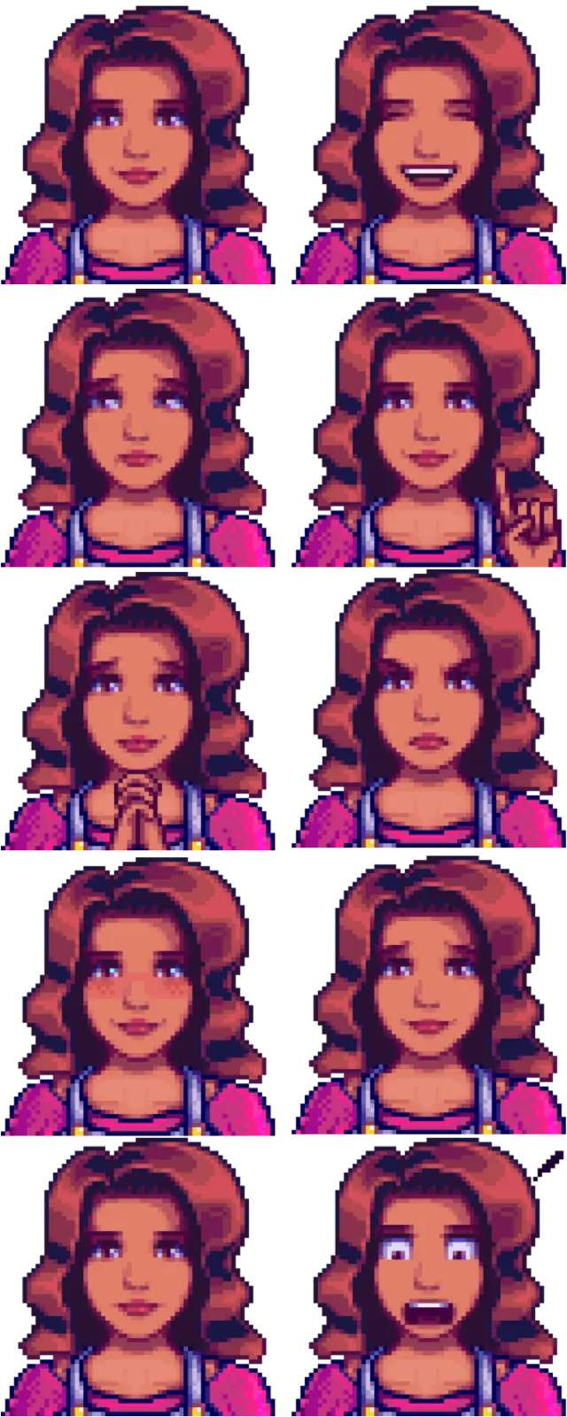 Cuter Maru with Curly Hair at Stardew Valley Nexus - Mods and community