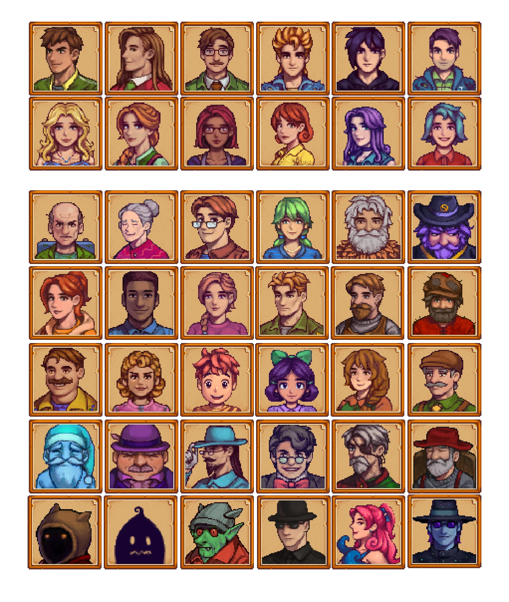 stardew valley characters