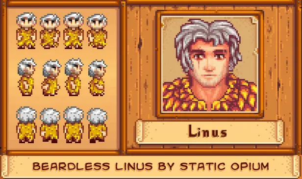 Younger Linus Without Beard At Stardew Valley Nexus Mods And Community