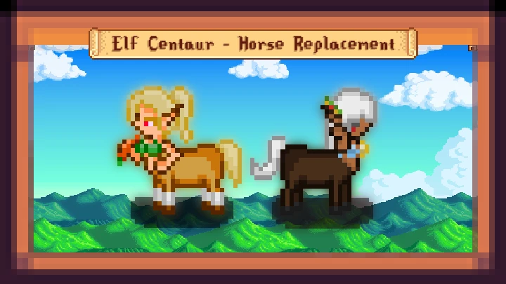 Rideable centaur horse replacer.