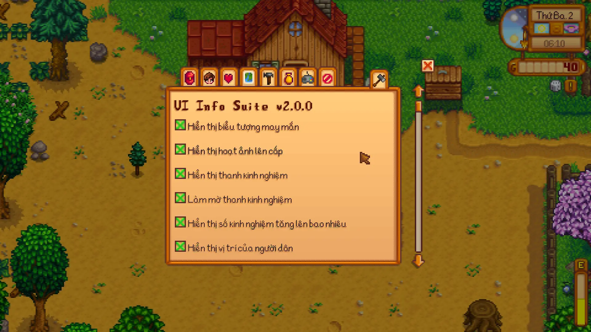 Ui info suite 2. UI Интерфейс Stardew Valley.