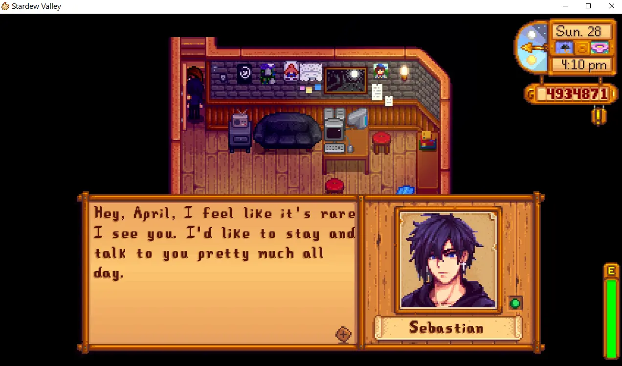 Flirty Seb Gives Presents At Stardew Valley Nexus Mods And Community 