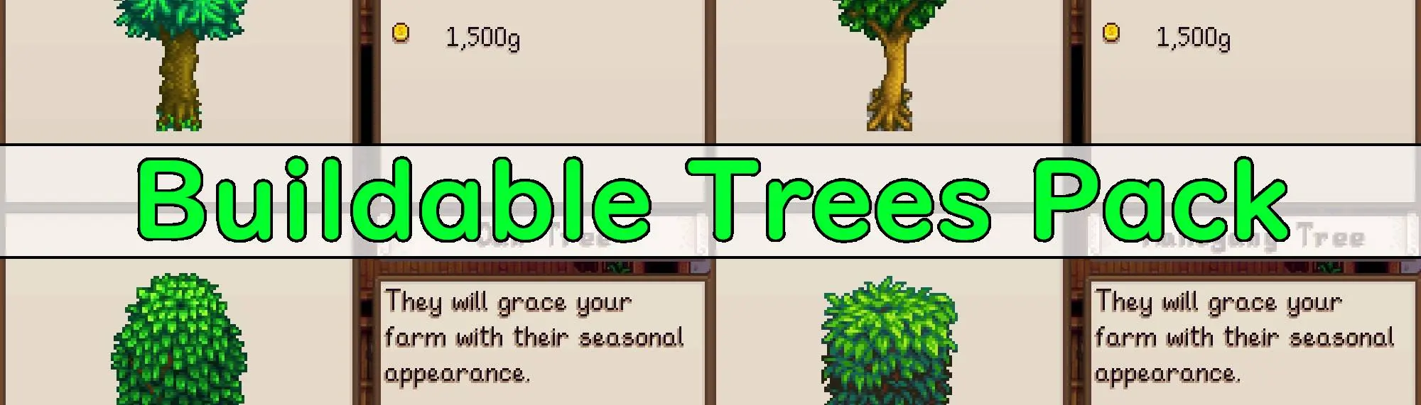 Stardew oak trees empty spage