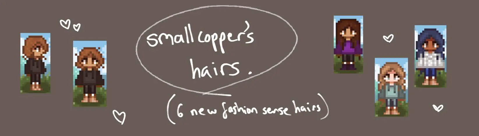 Smallcopper S Hairs For Fashion Sense At Stardew Valley Nexus Mods   16431 1682366464 