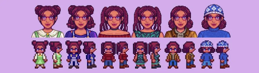 MORE Maru Revised - Seasonal - COMPLETED FESTIVAL OUTFITS at Stardew ...