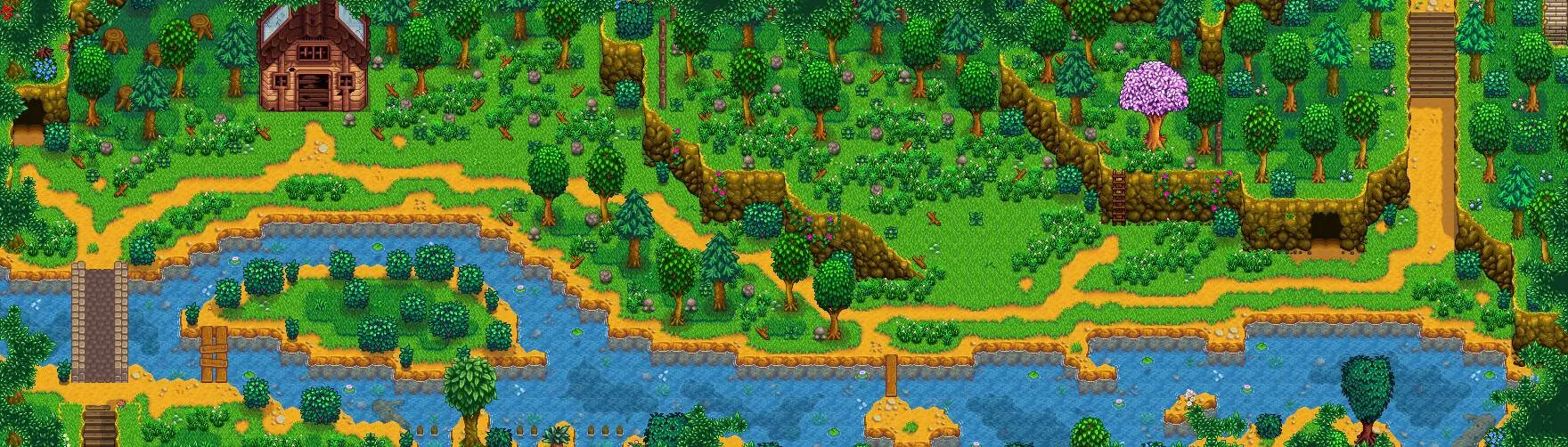 Forest Layout Done! Summer, Year 3 : r/StardewValley