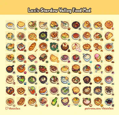 Lux's Food and Crop Mod