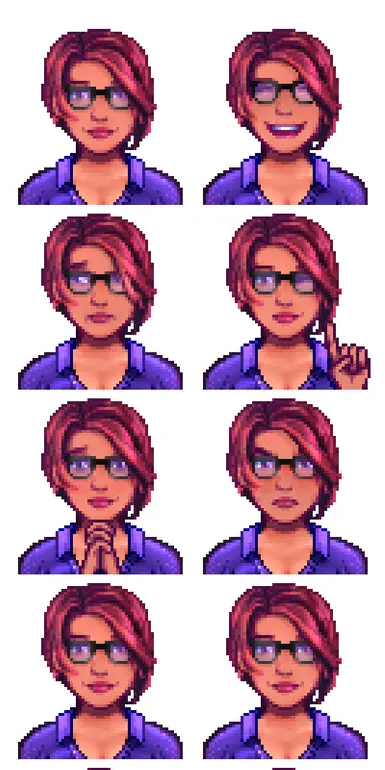 Nerdy Hot Maru Sprite And Portrait Overhaul At Stardew Valley Nexus 9926