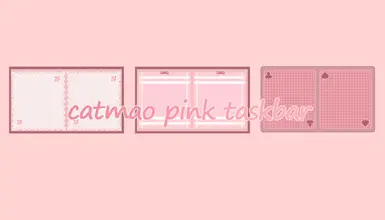 catmao pink taskbar