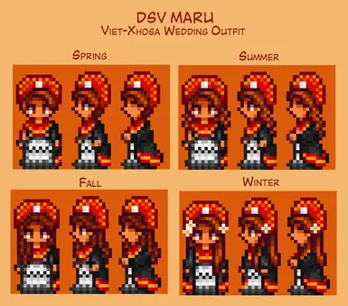 Maru Dutch-Xhosa Wedding Dress at Stardew Valley Nexus - Mods and community