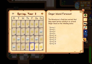 It isn't much, but the Fern Islands Almanac at least has a forecast.