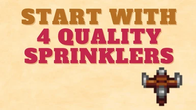 Start with 4 quality sprinklers
