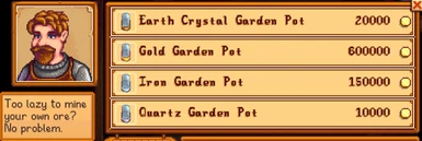 Some of the Domed Garden Pots buyable from Clint
