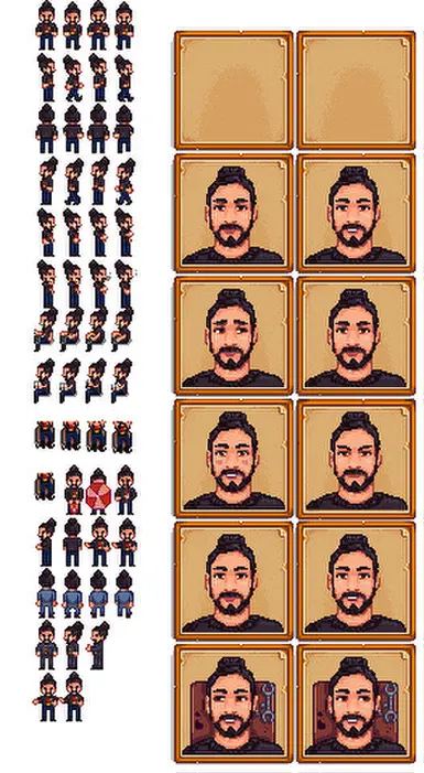 james sprites and portraits