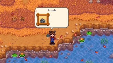 Trash no longer consumes bait.