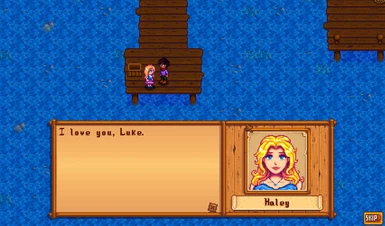 A romantic moment with Haley. (Generic Date 1.0.0)