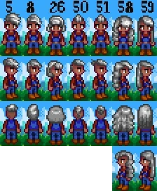 Hairstyles added in 1.1.0