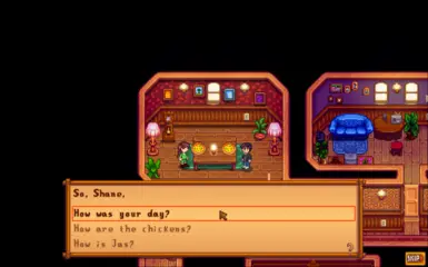 Shane Dinner Date for Mobile Phone Mod Invite Menu chinese