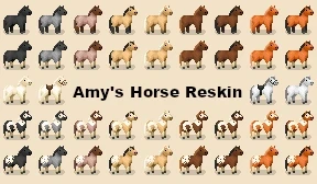 StarAmy Horse Reskin for Adopt and Skin