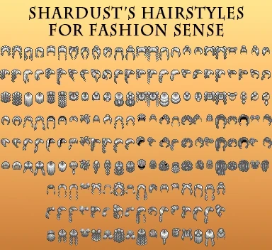 Shardust's Hairstyes for Fashion Sense -Direct port of my Content Patcher hair mod-