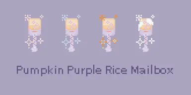 Pumpkin Purple Rice Mailbox