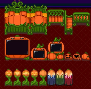 Same, but with the Jack O'Lantern eye TVS, and the Lamps actually turned on