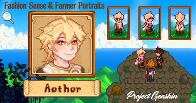 Aether (Project Genshin) - Fashion Sense (FS) and Farmer Portraits (FP)