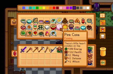 Now you can finally take some of the robust foods to the mines. Popular Pizza got slight bonus too.