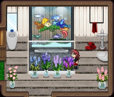 Buildable Modern Bathroom (DGA)(AT) - Modular Bathroom - Shower Bed - Bathtub Fishtank aquarium window - Washing Machine Loom - glass partition paper screen shoji divider cardboard - Minimalist zen
