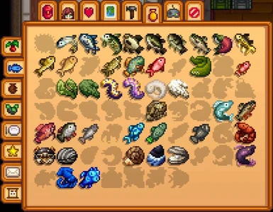 (Better Fishing and Beach Foraging + Fish and Aquarium reskin for -Better Fishing and Beach Foraging-) the ones i have for the display/screenshot