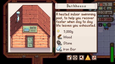You buy the bathhouse at Robin's.