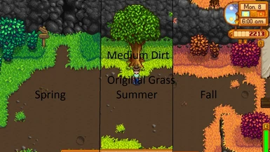 Medium Dirt Spring to Fall Original Grass