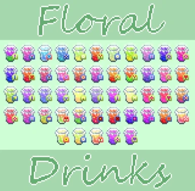 Floral Drinks